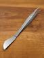 Preview: Pinzette mit Spatel Edelstahl 220mm