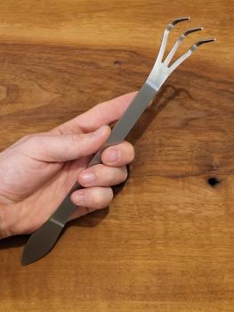 Wurzelkralle mit Spatel Edelstahl 255 mm Japan