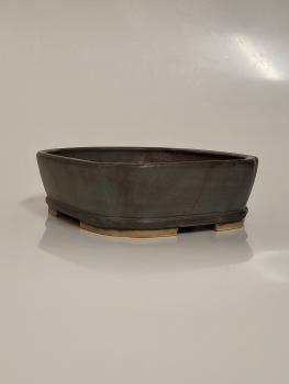 Handgetöpfert Künstlerschale 172mm x 145mm x 55mm