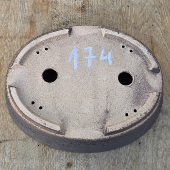 Preview: Handgetöpferte Künstlerschale 325mm x 255mm x 80mm