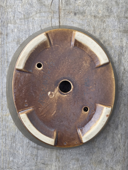 Preview: Handgetöpferte Künstlerschale 185mm × 165mm × 45mm