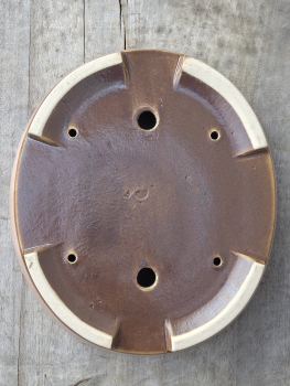 Preview: Handgetöpferte Künstlerschale 285mm × 250mm × 60mm