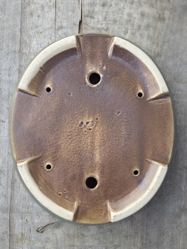 Preview: Handgetöpferte Künstlerschale 280mm × 245mm × 60mm