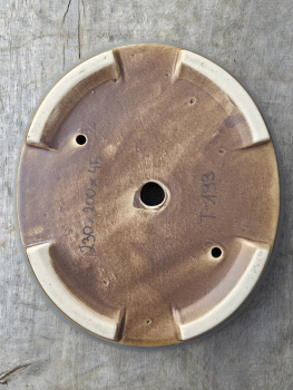 Preview: Handgetöpferte Künstlerschale 230mm × 200mm × 45mm