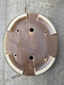 Preview: Handgetöpferte Künstlerschale 280mm × 245mm × 60mm