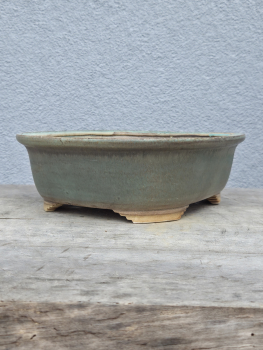 Preview: Handgetöpferte Künstlerschale 250mm × 215mm × 80mm