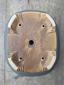 Preview: Handgetöpferte Künstlerschale 250mm × 215mm × 80mm