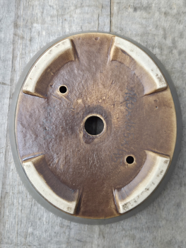 Preview: Handgetöpferte Künstlerschale 185mm × 165mm × 45mm