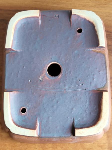 Handgetöpferte Künstlerschale 172mm x 137mm x 48mm