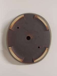 Handgetöpfert Künstlerschale 220mm x 195mm x 45mm