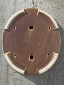 Handgetöpferte Künstlerschale 315mm × 275mm × 65mm