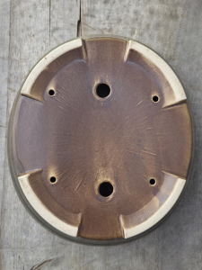 Handgetöpferte Künstlerschale 265mm × 235mm × 60mm