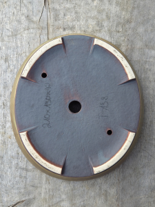 Handgetöpferte Künstlerschale 210mm × 190mm × 42mm