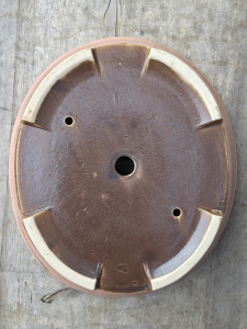 Handgetöpferte Künstlerschale 240mm × 210mm × 50mm