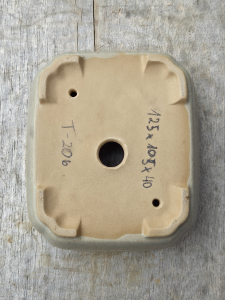 Handgetöpferte Künstlerschale 125mm × 105mm × 40mm