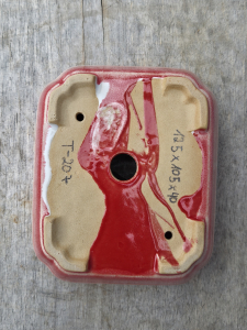 Handgetöpferte Künstlerschale 125mm × 105mm × 40mm