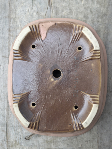 Handgetöpferte Künstlerschale 250mm × 215mm × 80mm