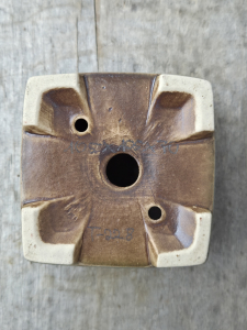 Handgetöpferte Künstlerschale 105mm × 105mm × 70m