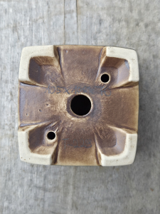 Handgetöpferte Künstlerschale 105mm × 105mm × 70mm