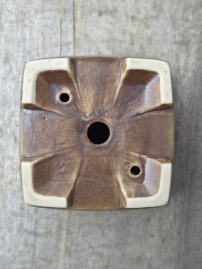 Handgetöpferte Künstlerschale 130mm × 130mm × 80mm